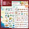 3pcs Miniature Cartoon Scene 3D Landscaping Stickers DIY Miniature Scene Stacking and Pasting Hand Account Gift for Kid Child