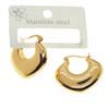 Women's Gold Color Heart Earrings Vip Tarnish-Resistant Fadeless Steel Earrings