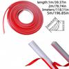 1 шт. 1 м/2 м/3 метра/5 м X 12 мм Самоклеящийся напольный плинтус/молдинг - Гибкий бордюр из ТПЭ для полов, стен, столешниц