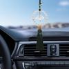 Подвеска на зеркало заднего вида Лотос Стеклянный кулон Кисточка Аксессуары для интерьера автомобиля для элегантного декора и идеи для подарка