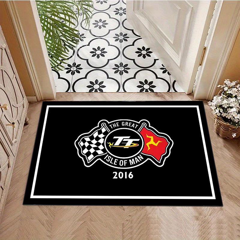 Isle of Man TT Logo Rug, suitable for living room, bedroom, game room, computer room and home décor.