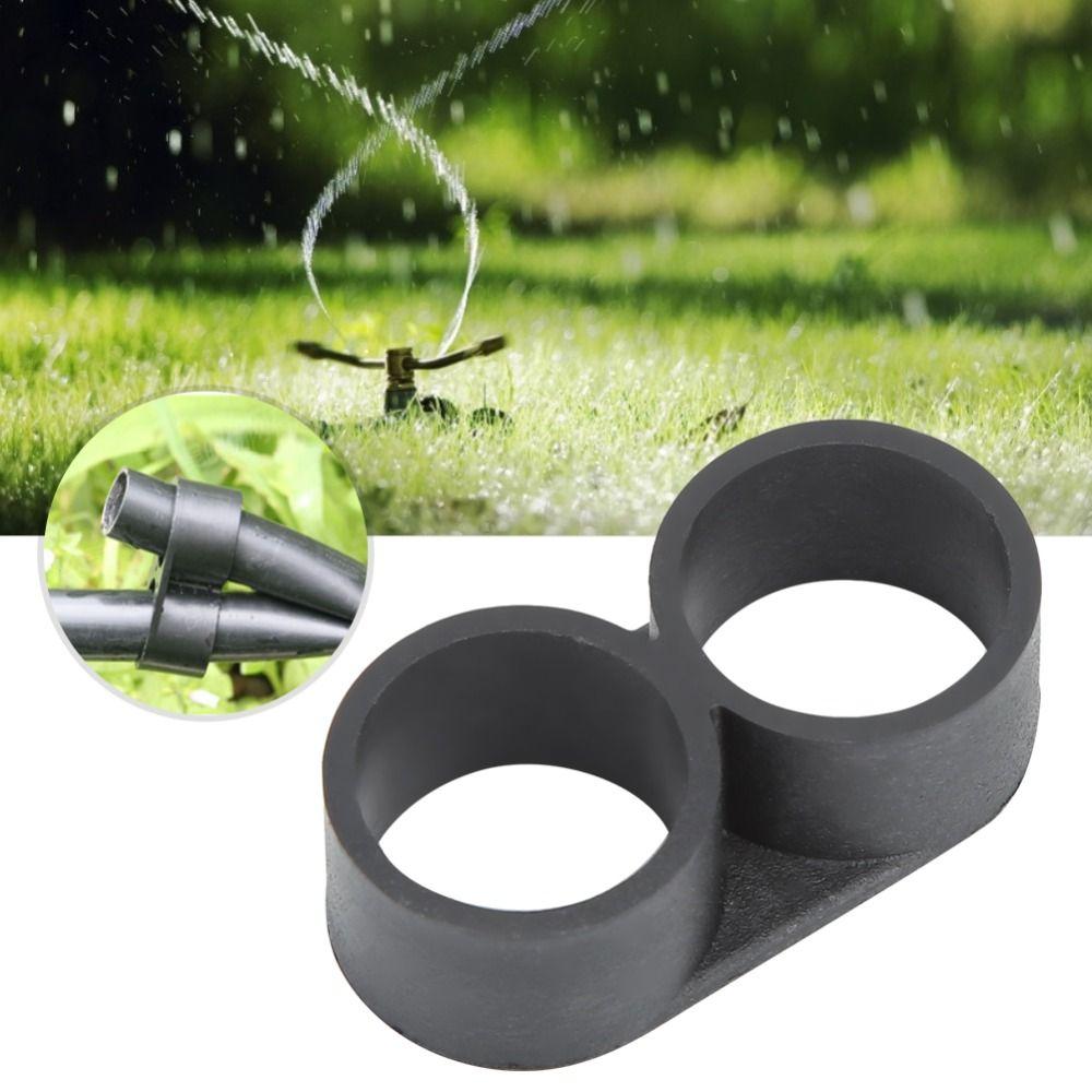 100Pcs Black Drip Tubing End Closure for 16 Mm OD Tubing Irrigation Tube End Fitting Lawn Watering