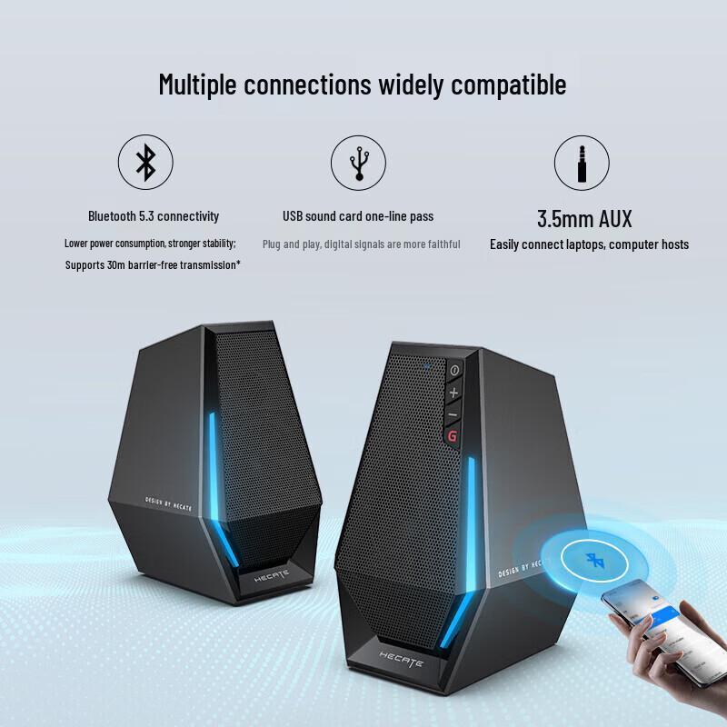 Игровой Bluetooth 5.3 динамик Edifier G1500 с китайской вилкой (адаптер в комплекте) (Китайская версия)