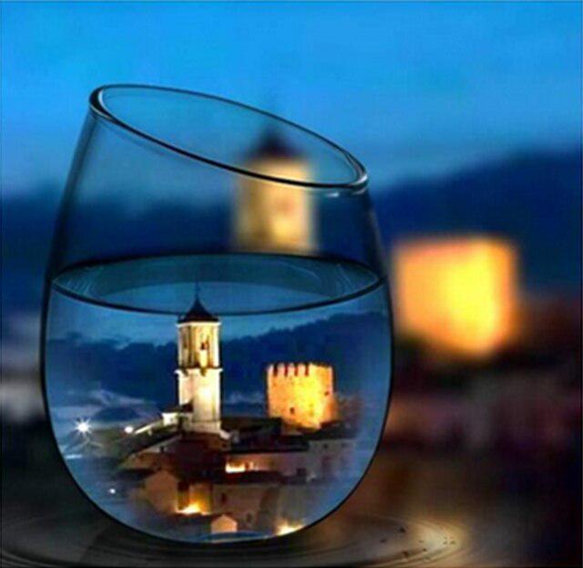 Кубок DIY 5D алмазная живопись полная круглая дрель мозаика закат морской Алмазная вышивка комплект ручной работы праздничный подарок украшение дома