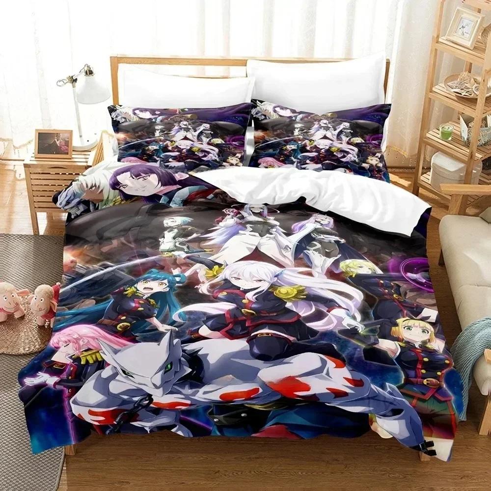 Bed Sheet Set Mato Seihei No Slave Bedding Set Printed With Pillowcase Duvet Cover Soft Queen King Size Bedclothes Home