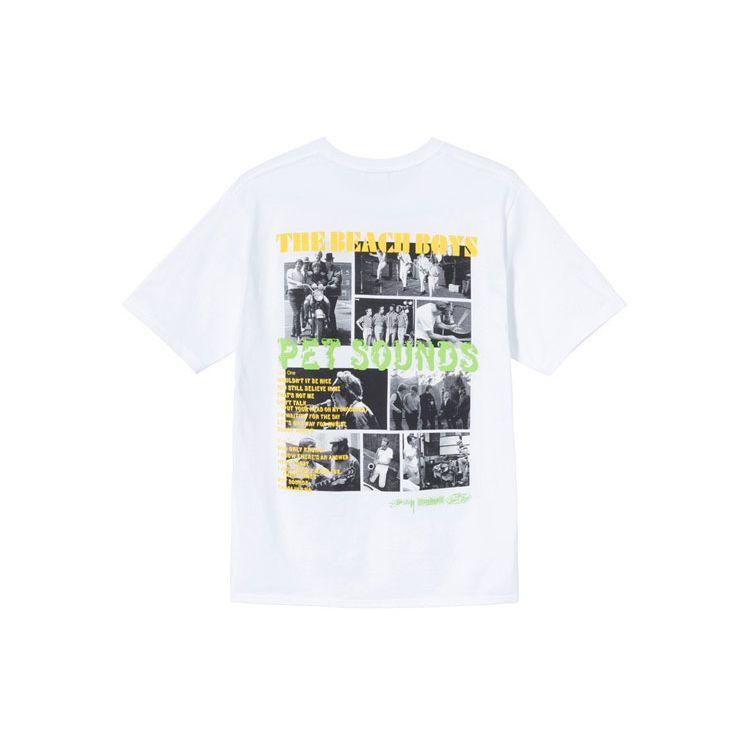 Stussy Футболка с фото группы Beach Boys Унисекс Белый 3903703