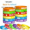 Colorful Silicone Back-to-School Wristband for Students