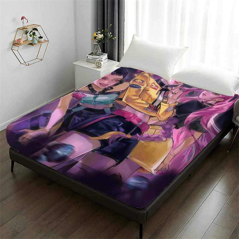Cartoon W Onder Girls Printed Fitted Sheet Girl Fans Kp Op Bedding Set with Pillowcas Adult Children Bedroom Bed Cover Set