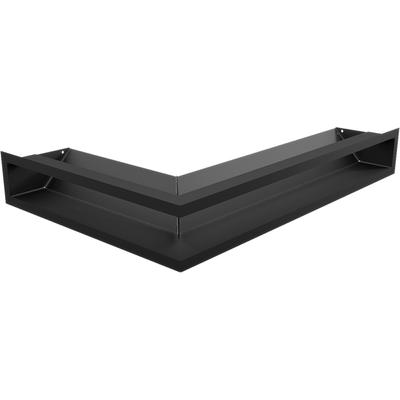 Крышка вентиляционного отверстия LUFT угловая правая 40x60x9 черная тонкая