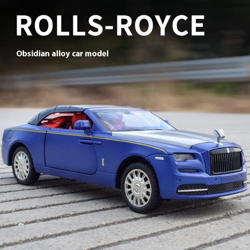 1/32 Rolls Royce Dawn Alloy Car Diecast Metal Model Sound & Light Toy Collect Display Ornament Home Decoration Gift for Children