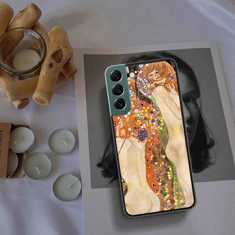 Чехол для телефона 'Поцелуй' Густава Климта Для Samsung A16 A26 A36 A56 Galaxy A02S A12 A52S A13 A23 A33 A53 A54 A34 A24 A14 A22 A32 A