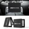 1Pcs Car Emblem Driver License Cover ID Credit Card Holder For Mercedes Benz AMG W212 W205 W246 W177 W176 W213 GLC GLE GLS ML Welcome Laser Lamp