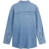 Calvin Klein American Vintage Loose Fit Cotton Denim Shirt Women Shirts Light-Blue 47B981G