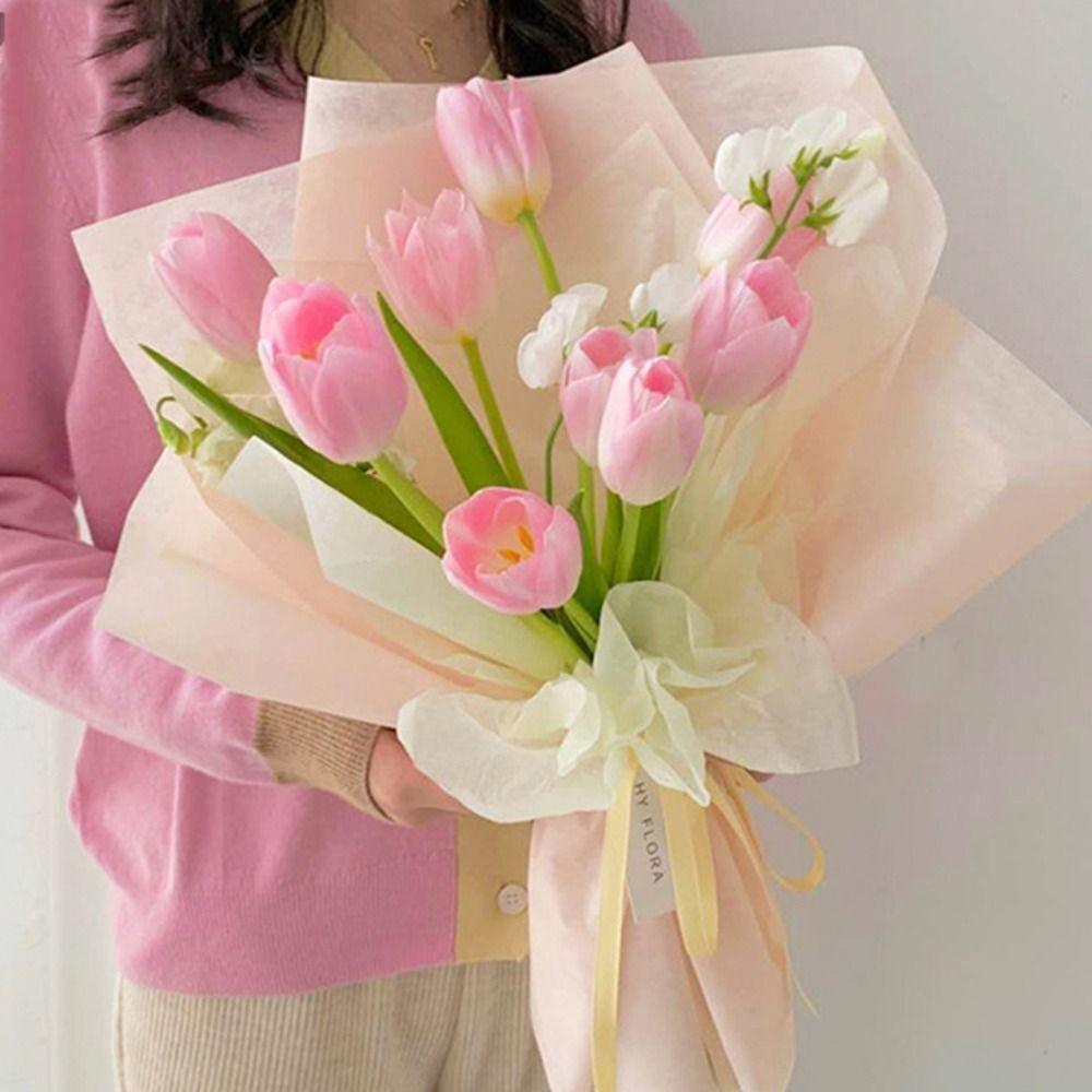 38 шт. Водонепроницаемая упаковочная бумага для цветов, материал для упаковки свадебных букетов, портативная декоративная бумага