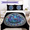 Dinosaur Tech Glass Pattern Bedding,Quilt Set Quilt Cover Pillowcase Home Birthday Gift (1 * duvet cover + 2 * pillowcase, without core)
