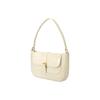 By Far Miranda Series Leather Crocodile Embossed Shoulder Bag Women Handbags Off-White 19FWMDASCEDMEDCE