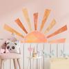 Наклейка на стену «Солнце», фоновое украшение, изысканные декоры из лент, интересная самоклеящаяся наклейка, декор детской комнаты