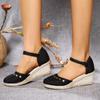 2024 Platform Sandals Wedge Women Shoes Elegant Ladies Slippers Summer Braided Buckle Boho Sandalias High Heels Female Sandals