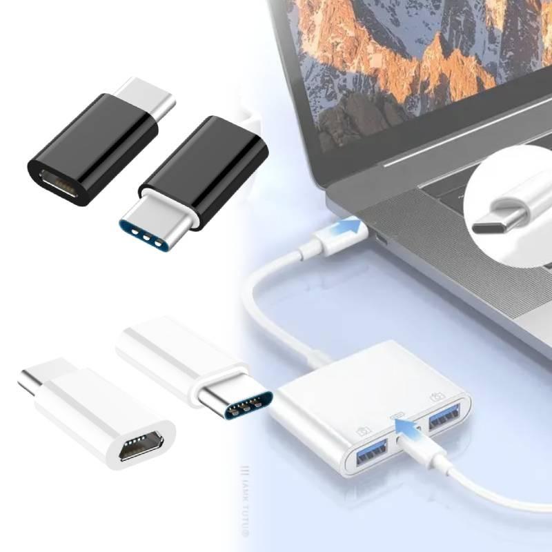 Универсальный адаптер USB Type C для передачи данных и зарядки Android-устройств