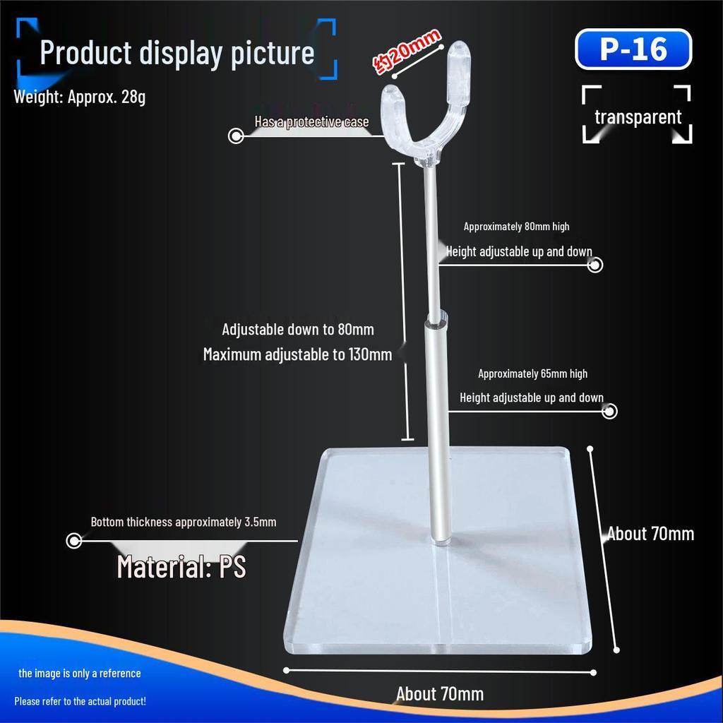 Adjustable BJD Doll Stand for 8 to 12-Point Dolls with Custom Makeup and Height Control