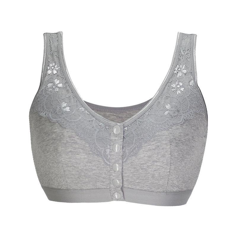 Manufacturer Women's Large Size Splicing Lace Bra Middle-aged Mom Underwear Bra