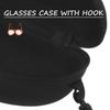 Portable Zipper Carabiner Sunglasses Protector Box Hard Eye Glasses Case Travel Pack Glasses Case Eyewear Accessories With Hook