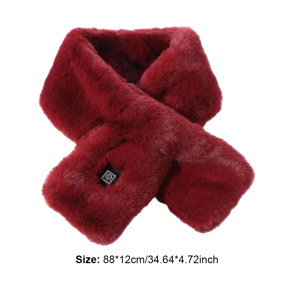 Electric Heating Scarf Heating Pads 3 Gear Heating USB Heater  Thermal Shawl Outdoor Warm Neck Brace Warm Bib For Women Men