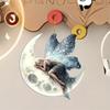 2D Flat Acrylic Sleeping Moon Elf Home Decoration Christmas Tree Decoration Car Backpack Decoration Mobile Phone Keychain Pendant