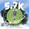 AKASO 360 Action Camera с картой SD 64 ГБ 72 МП Новый уровень 48 МП Суперплавный ИИ Невидимая селфи-палка Длительное время записи - 5,7K 360° Видео, 360°