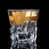 Стакан для виски Creative Crystal, многоцелевой стакан для воды с золотой головкой.