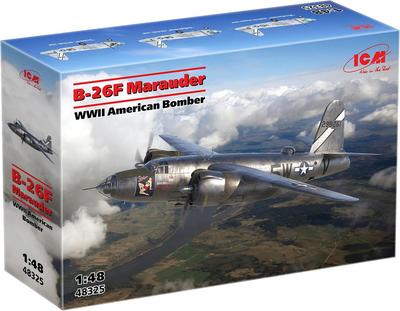 Пластиковая модель американского бомбардировщика Marauder ICM в масштабе 48325 1/48 B-26F (самолет)