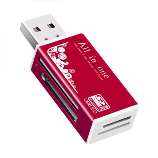 Многофункциональный USB 2.0 Micro-SD/TF/CT/MS/SDHC Адаптер для чтения карт памяти