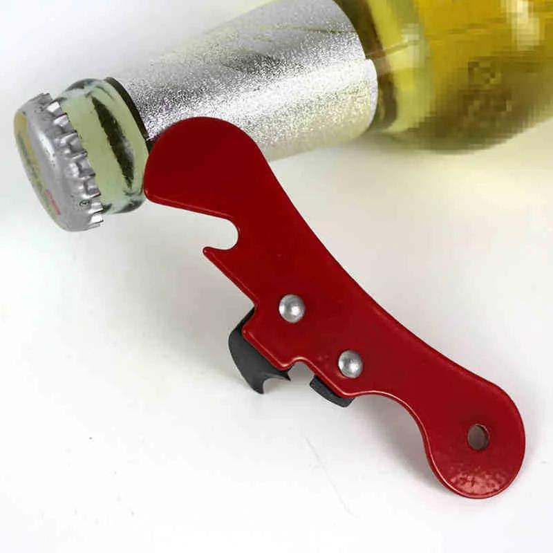 Нож для консервных банок Parrot Simple Beer Open Metal Sharp Firm Red Multifunction Design Surface Paint Home Essentials Easy XJY111