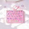 Clear Key Sounds Stress Relief Decompression Toy Keychain Keyboard Toy  Bag Ornament