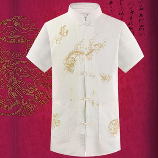 2 шт./компл. Мужская рубашка и брюки костюм в китайском стиле Тан костюм утренние упражнения тренировки Тачи