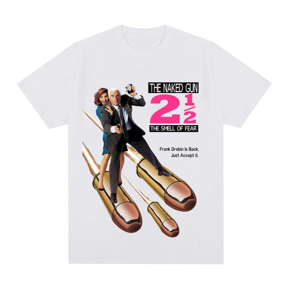 The Naked Gun comedy movieT-shirt Summer 2025new style Graphic Printing Round Neck T-shirt Comfortable100%Cotton short sleeve