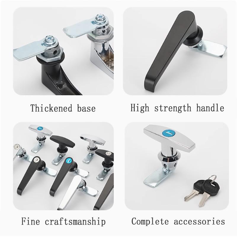 MS324 Industrial Cabinet Door Handle Lock Zinc Alloy Chassis Cabinet Door Lock Distribution Box Switch Cabinet Door Lock