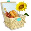 Wicker basket picnic basket woven gift garden date we close