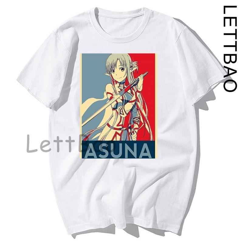 Японское аниме Sword Art Online Футболка Sao Белые Цвета Футболка Полиэстер Футболка Веселая
