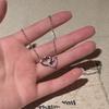Fashion Women's Double Heart Necklace Girls Interlocking Clavicle Chain Necklace Love Jewelry Party Gift