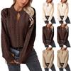 Women's Casual Fashion Long Sleeved Knitting Sweater Top