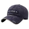Retro Cowgirl Washed Alphabet Embroidered Cap Outdoor Men'S Travel Street Sunscreen Shade Baseball Cap