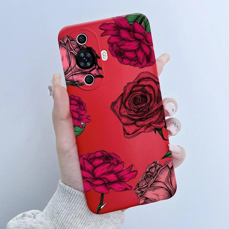 Чехол для Huawei Nova 12s FOA-LX9 Дизайн 'Цветочная Девочка' Мягкий Силиконовый Чехол для Huawei Nova 11 Nova11 Pro Ultra Nova12s Чехлы для Телефона