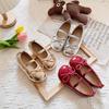 Spring Leather Shoes New Fashion Soft Soled Girl Shoe Anti Slip Exquisite Simple Child Shoe Sweet Casual Elegant Princess Shoes