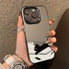 Милый мультяшный Китти Матовый чехол для телефона для iPhone 17 16 15 14 13 12 11 Pro Max XS XR 12 Plus 16E 17E Ударопрочный Лазерный Жесткий ПК Funda
