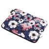 13" Laptop Case with Watercolor Flower Pattern - Blue