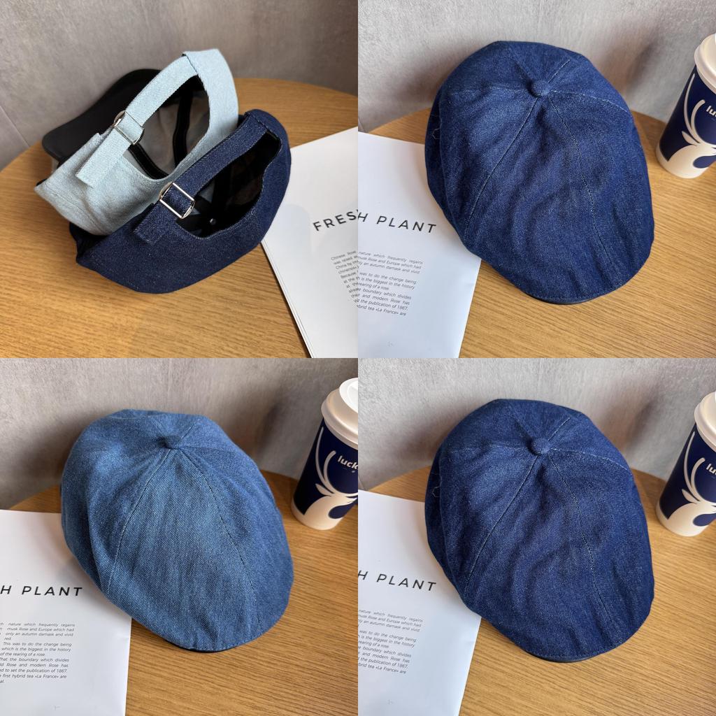 Denim Cotton Baseball Cap With Sun Protection Breathability For Casual Wear