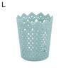 Plastic Hollow Flower Cylinder Pen Pencil Brush Holder Storage Desktop Organizer