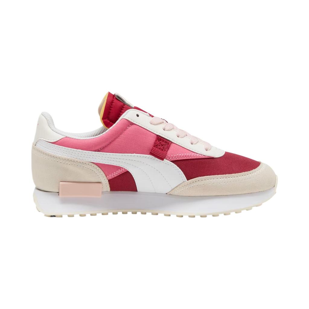 Puma Future Rider Модные Универсальные Нежные к Коже Низкие Беговые Кроссовки Женские кроссовки Темно-красные 393473-38