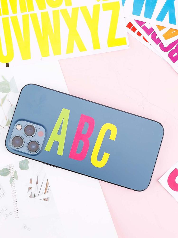 Водонепроницаемые наклейки с английскими буквами своими руками, этикетки для файлов с ручным счетом, наклейки из ПВХ, устойчивые к маслу и царапинам, цветные английские этикетки